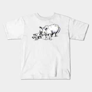 Rhinos I knows whats above your nose! Kids T-Shirt